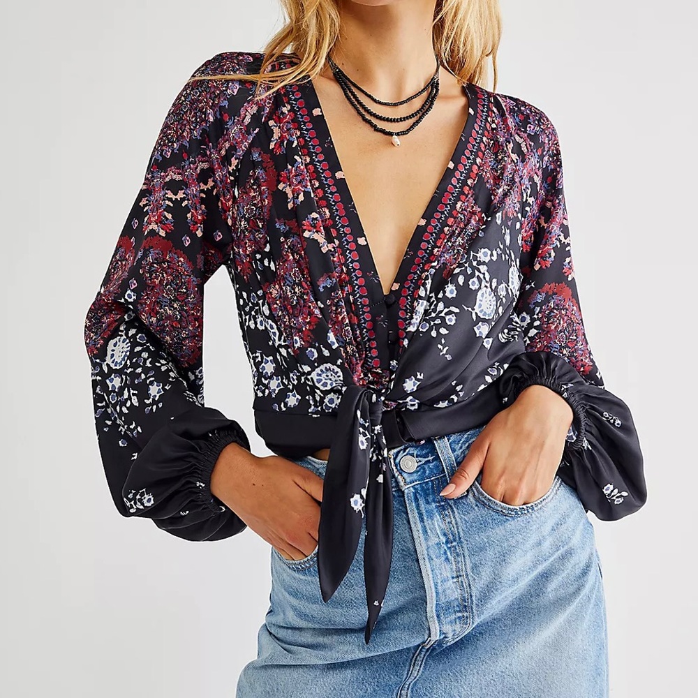FREE PEOPLE Run Free Blouse